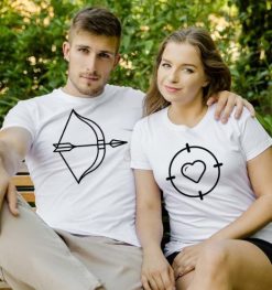 Heart And Arrow Couple T-Shirt