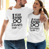One Year Down Forever To Go Couple T-Shirt