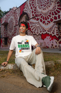 Alternative view of Bhang Theory Holi T-shirt
