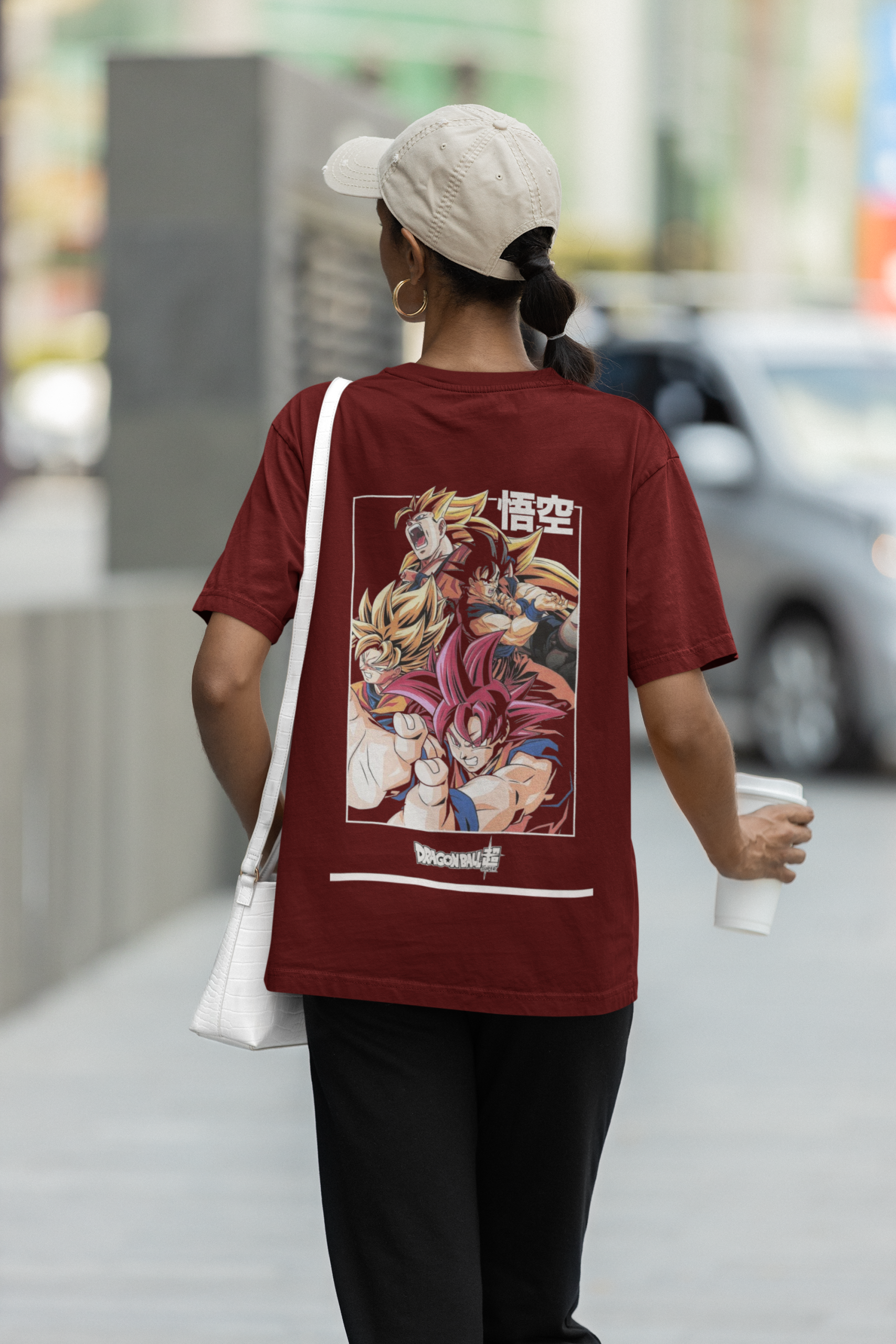 Dragon Ball Super Over Size Tshirt(Maroon)
